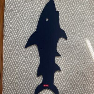 Children’s Fleece Shark-Shaped Fish Scarf - navy blue